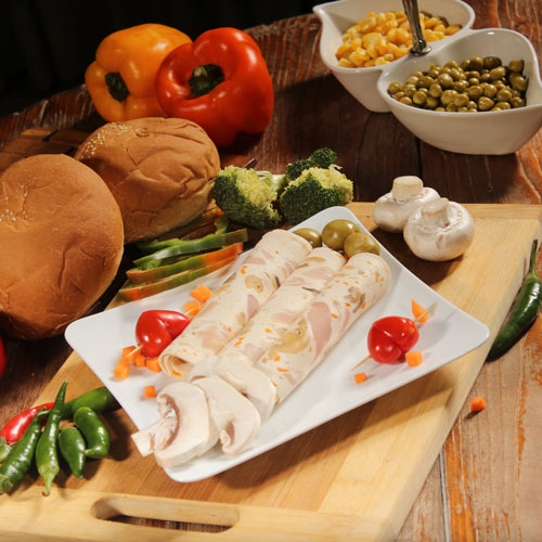 کالباس قارچ و مرغ ۶۰٪